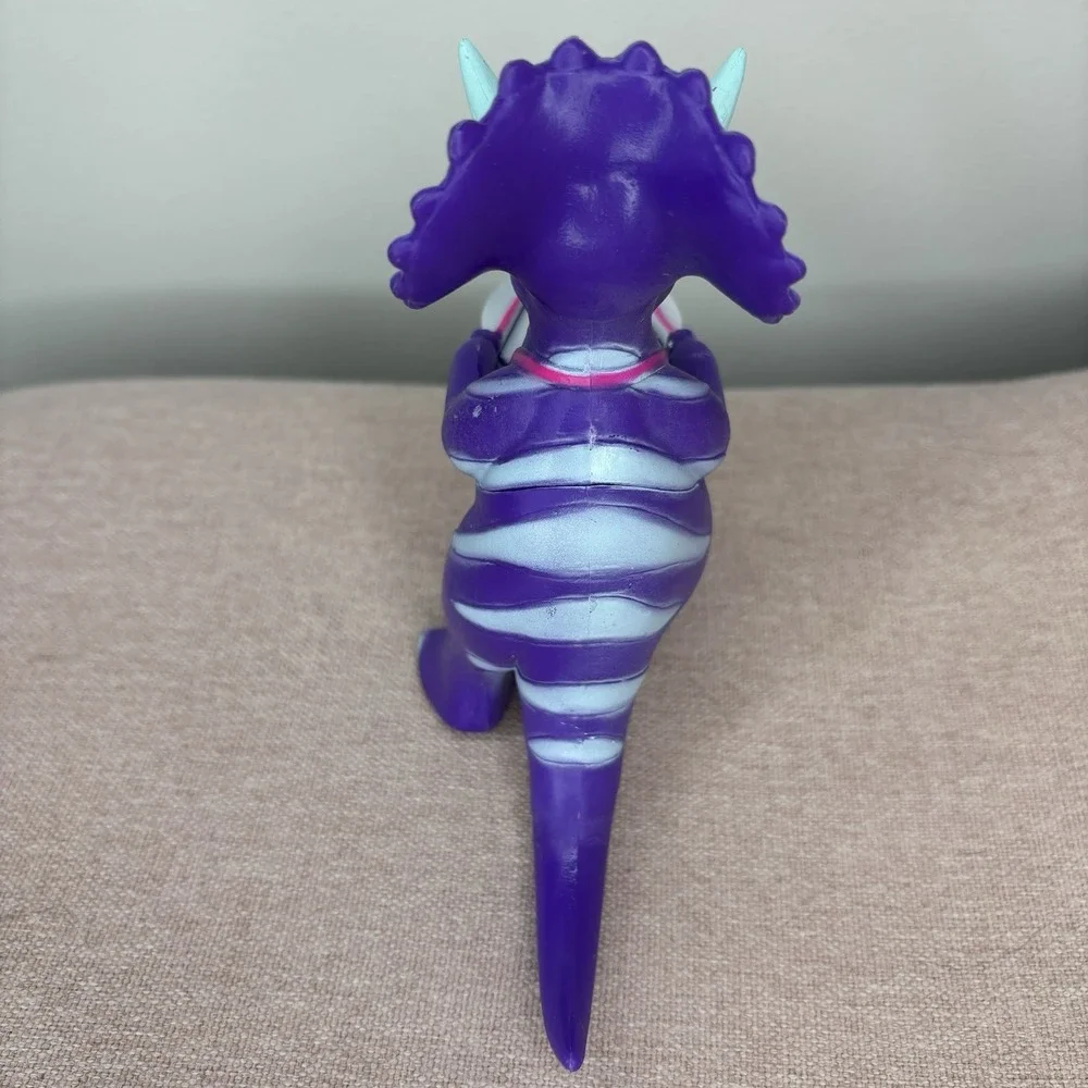 ANKYO Marching Band Dinosaur Triceratops Toy Figure Purple Drum Cake Topper